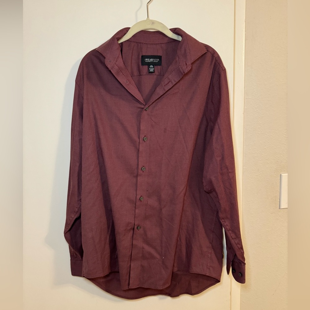 Awareness Kenneth Cole garnet dress shirt